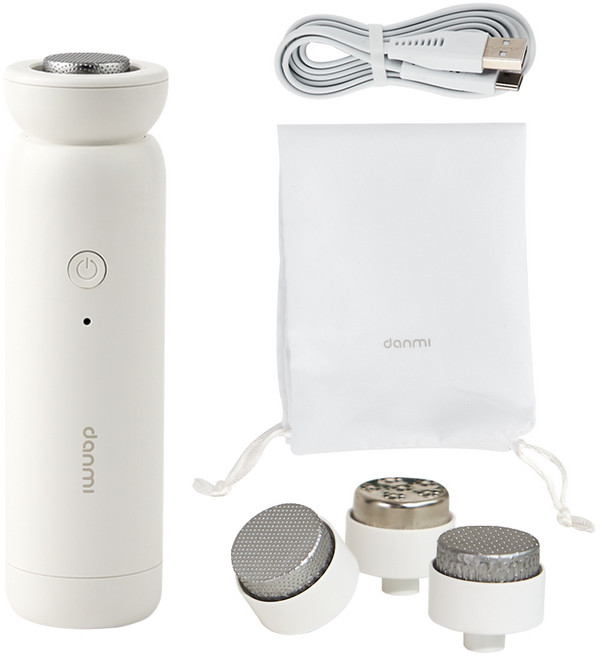 단미 무선 전동 발 각질 제거기, DA-FGR01, 화이트