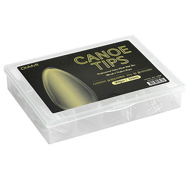 다이아미 카누팁 클리어 네일팁 360p, 투명색/클리어, 1개