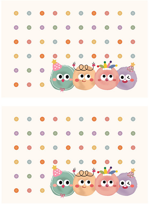 軟珪藻土地墊, 毛球 右下點格, 2個