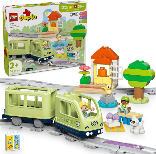 LEGO duplo 得寶 10427 互動式冒險列車, 1盒, 綠色