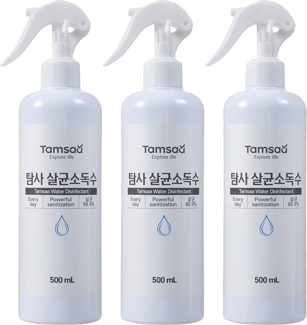 Tamsaa 次氯酸水噴霧, 500ml, 3瓶