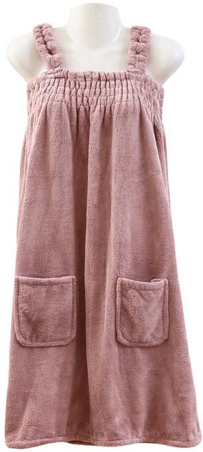 달콤상점 여성용 샤워 골프 가운, 핑크, 1개