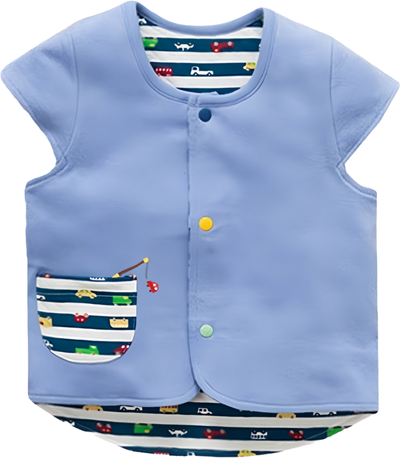 bellemaison 兒童款 日本千趣會雙面四季背心