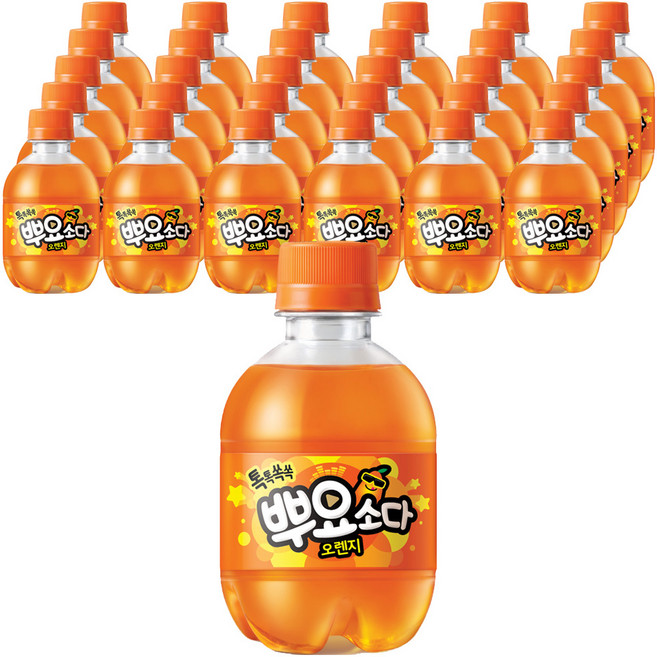 뿌요 소다 오렌지, 245ml, 48개