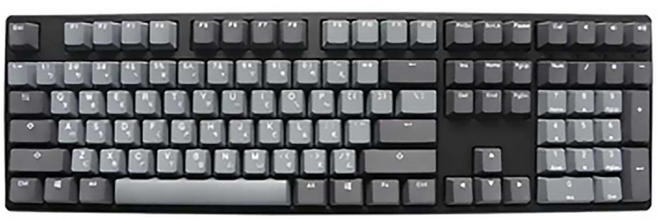 Ducky Origin 天際線 100%機械鍵盤, 黑色 + 灰色, DKOR2308A-CPTWPDOESKYAA1, 銀軸, 1個