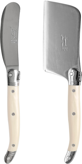 라귀올 장네론 버터나이프 + 치즈커터, 1세트, 아이보리