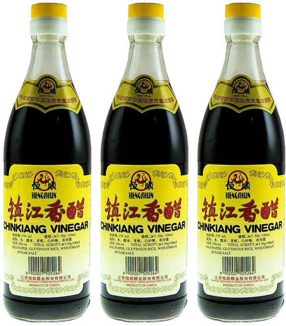 恒順 鎮江香醋, 550ml, 3瓶