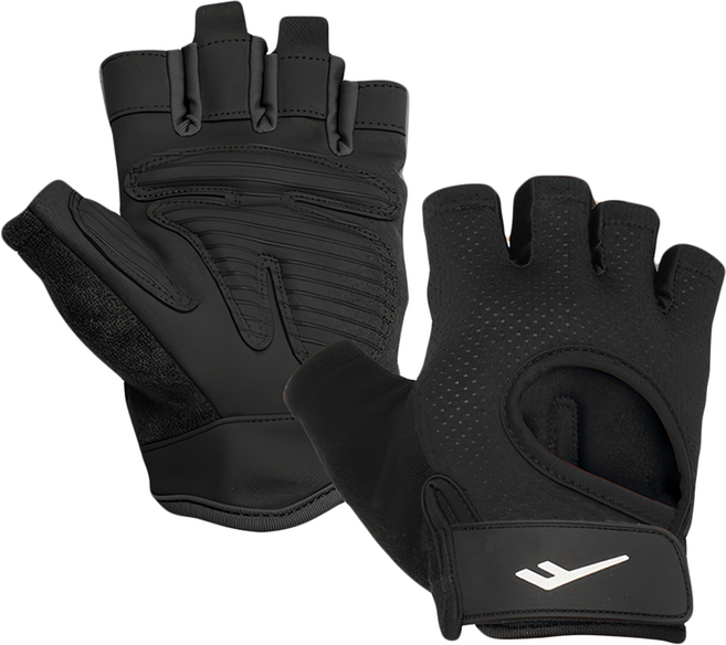 PRO-SPECS 輕量網眼健身手套 左右一對, 黑色, 1組