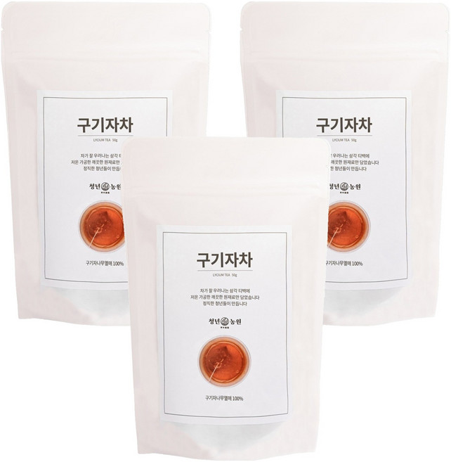 청년농원 구기자차, 50개입, 3개, 1g