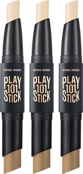 에뛰드 플레이 101 스틱 컨투어듀오 6g, 3호 내추럴, 3개