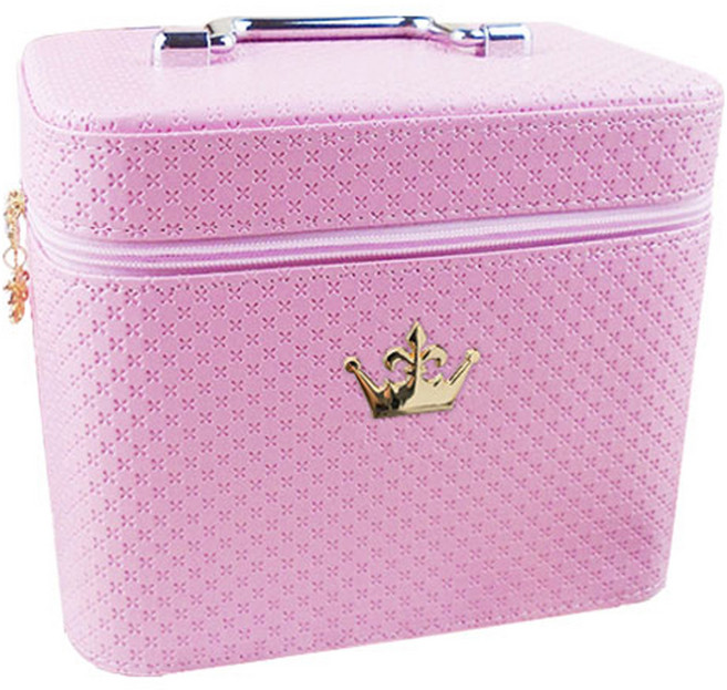 더자카 스타일리쉬 크라운 뷰티파우치 S, 핑크, 1개