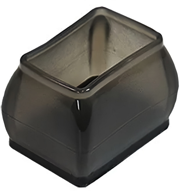 COMET 加厚升級毛氈靜音桌椅腳套8件組 TCLC-01 長方形 黑色, 1組