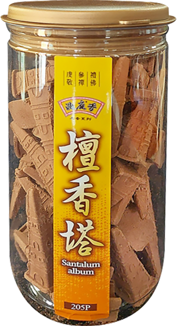 MAN TING XIANG 滿庭香 檀香塔 2 x 5.3cm 200g