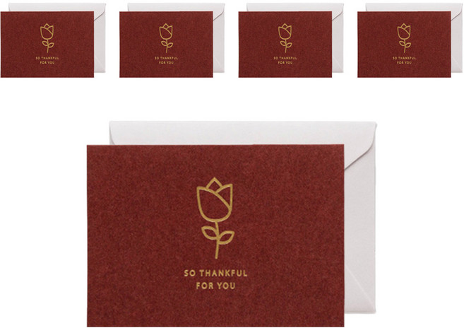 아이엔피 포유 아이콘 감사 메세지 카드 + 봉투 + 스티커 세트, F(카드, 봉투), 랜덤발송(스티커), 5세트