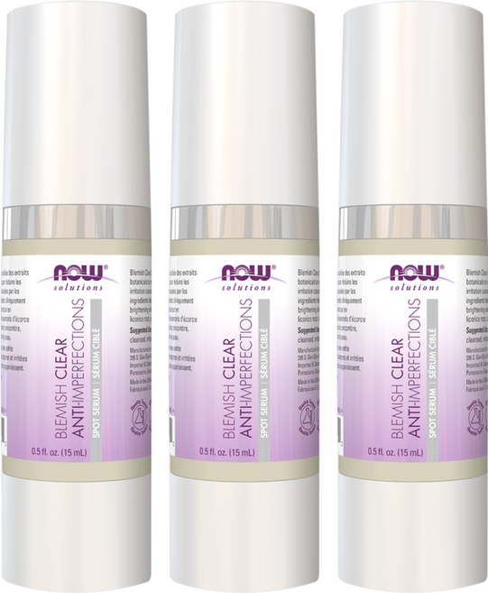NOW solutions 痘痘護理精華, 15ml, 3瓶