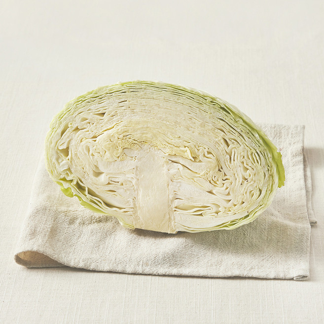 친환경 양배추 1/2통, 500g, 1개, 1개, 500g