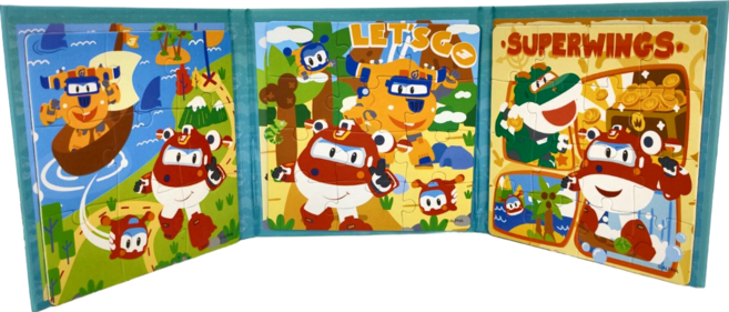 古部 超級飛俠系列拼圖, 1個, 37片