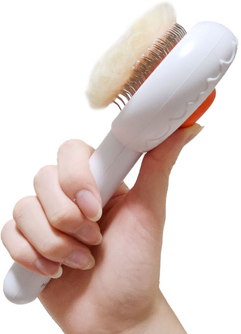 해피제이 반려동물 털 제거 브러쉬 8.5 x 19.6 x 4.6 cm, 화이트, 1개