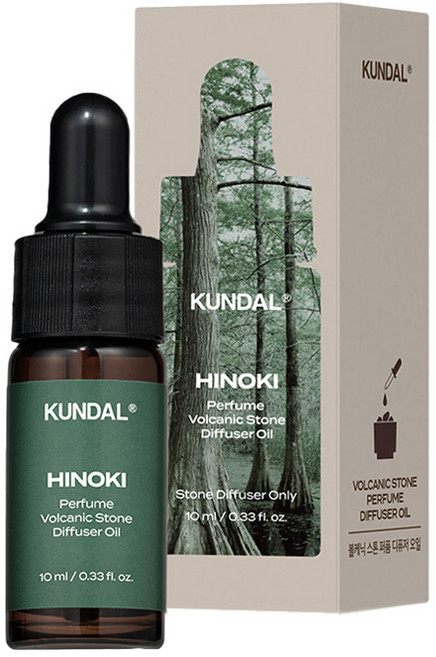 쿤달 볼케닉 스톤 퍼퓸 디퓨저 오일, 히노키, 10ml, 1개