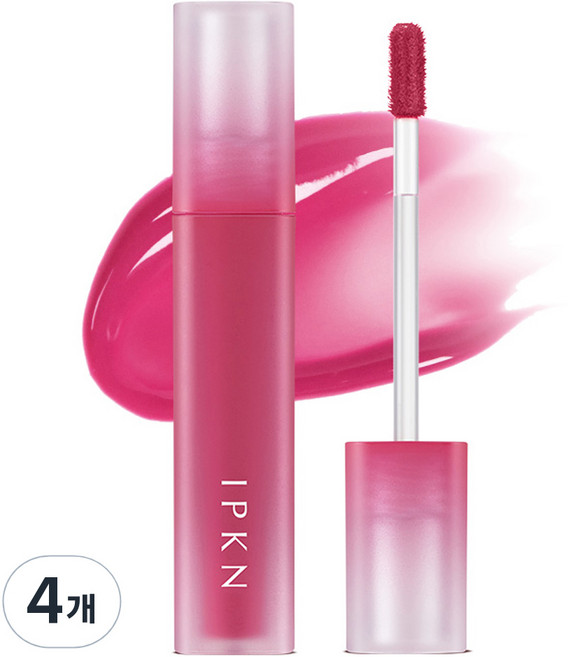 입큰 퍼스널 무드 워터 핏 쉬어 립틴트, 3호(퓨어 베리), 4.5g, 4개