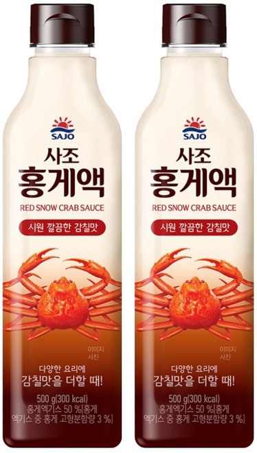 사조 홍게액, 500ml, 2개