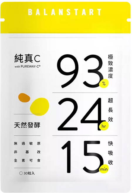 永豐 人可和 純真C膠囊 天然維他命C, 30顆, 18g, 1包