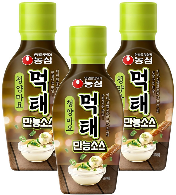 농심 먹태 청양마요 만능소스, 250g, 3개