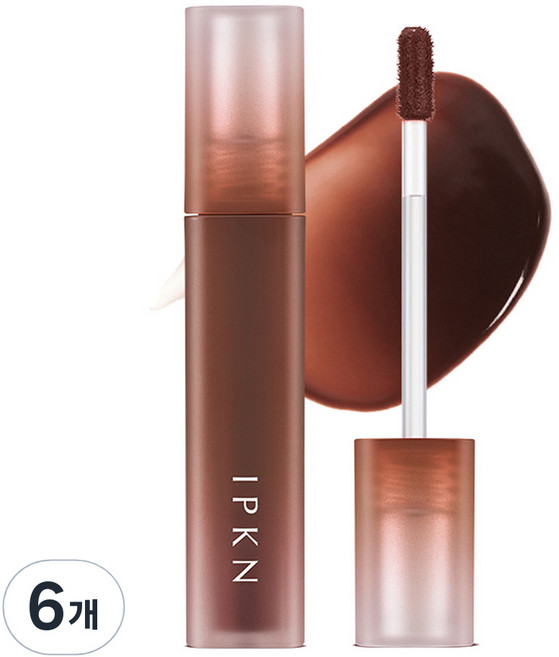 입큰 퍼스널 무드 워터 핏 쉬어 립틴트, 6호(카카오 시럽), 4.5g, 6개