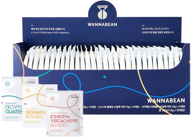 워너빈 데일리 스페셜 드립백 커피 3종 세트, 10g, 30개입, 1개