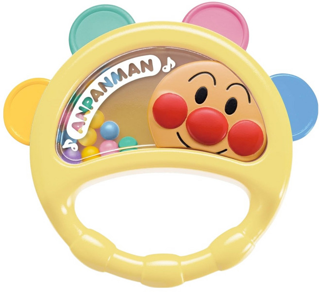 ANPANMAN 麵包超人 嬰兒鈴鼓, 1個, 多色