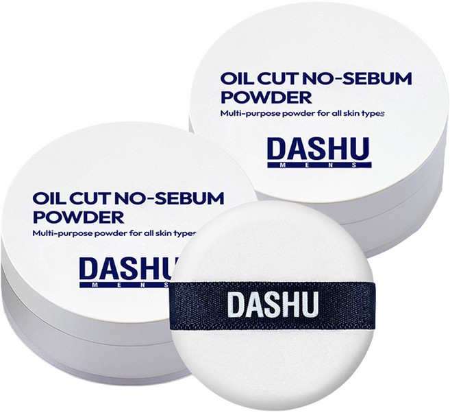 다슈 맨즈 오일컷 노세범 파우더 5g, 화이트, 2개