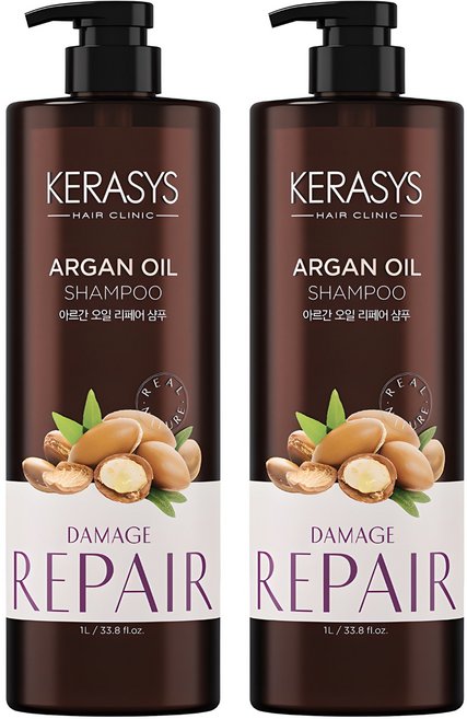 케라시스 아르간오일 샴푸, 1L, 2개