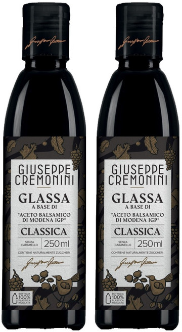 쥬세페크레모니니 클래식 발사믹 글레이즈, 250ml, 2개