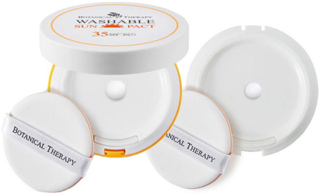 보타니컬테라피 워셔블 썬팩트 유아 선크림 SPF35 PA++ 15g + 리필 15g, 1세트