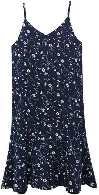 NE Efficiency 碎花細肩帶孕婦連身裙