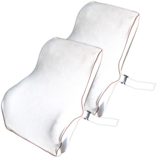 HL만도 폼레스트 메모리폼 차량용 허리 등받이쿠션, 코튼베이지, 2개