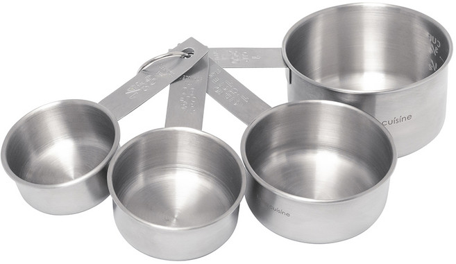 벨라쿠진 스테인리스 스틸 계량컵 4종 세트, 1세트