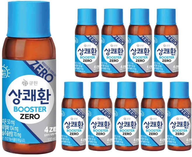 상쾌환 부스터 제로 숙취해소 음료, 100ml, 10개 - 쿠팡
