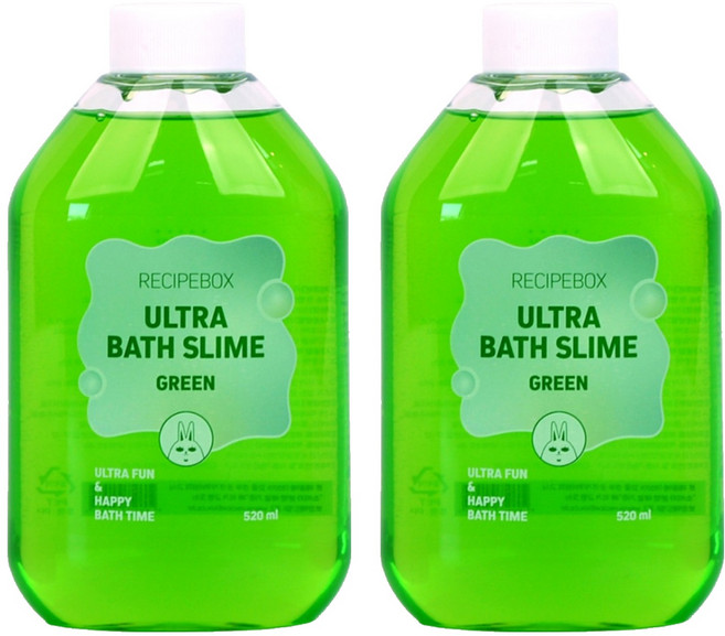 레시피박스 울트라 바스 슬라임 클렌저 그린, 520ml, 2개