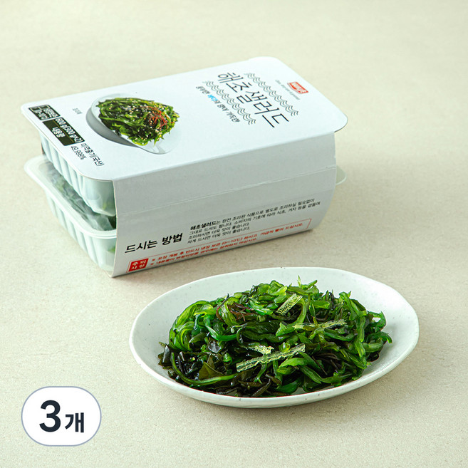 나무새 해초 샐러드, 600g, 3개