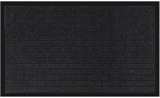 아이끌레 프리미엄 논슬립 웰컴 현관 발매트, 블랙, 1개