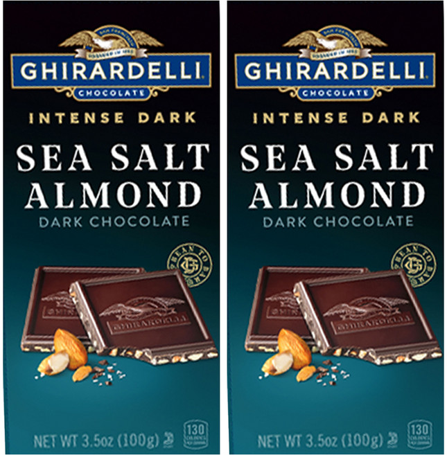 기라델리 씨솔트 아몬드, 100g, 2개