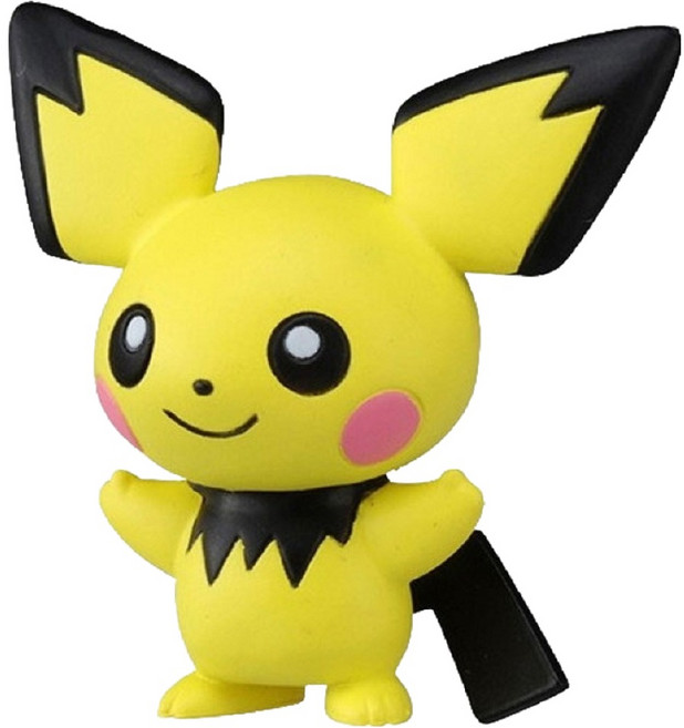 아카데미과학 몬스터콜렉션 EX 소형 피츄 포켓몬스터 몬콜레 피규어 S81339, 1개