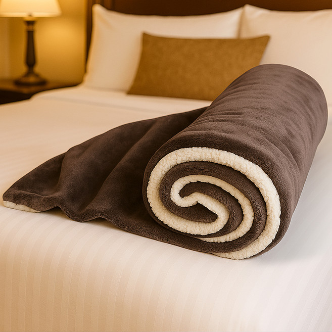 라이프란스 포근양 극세사 털담요