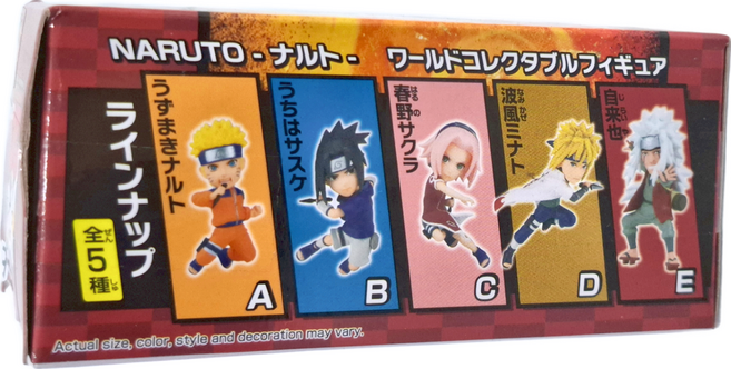 BANPRESTO 火影忍者 WCF 5款 + 隨機1款 景品 7cm, 1組