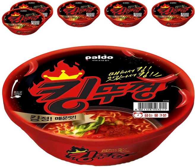 paldo 八道 食麵王辛辣大碗麵 110g, 6個