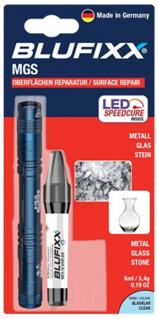 블루픽스 UV LED 경화 접착제 MGS 금속/유리용, 1개