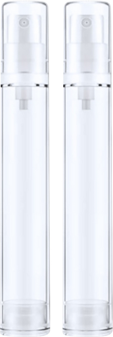 台灣 COSMOS AS 乳液真空瓶 15ml, 透明色, 2個