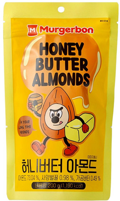 머거본 허니버터아몬드, 1개, 200g