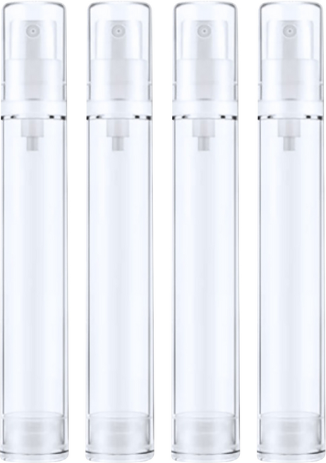 台灣 COSMOS AS 乳液真空瓶 15ml, 透明色, 4個
